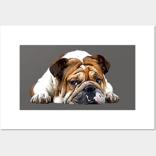 English British Bulldog Posters and Art